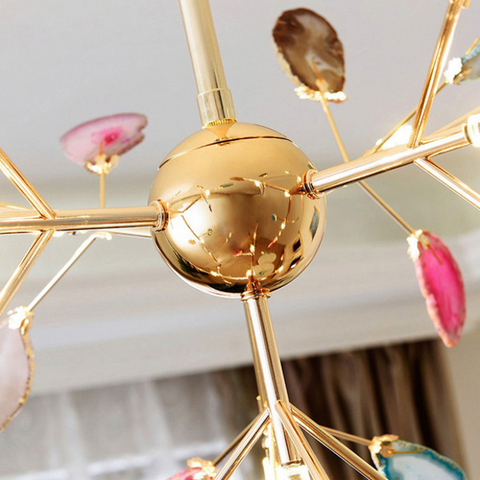 Branch-Style Glass Chandelier for Bedrooms and Living Room Lighting