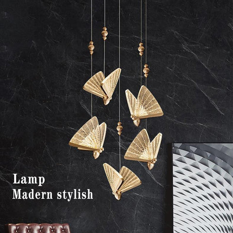 Butterfly LED Pendant Light for Kids' Bedroom and Playroom Lighting