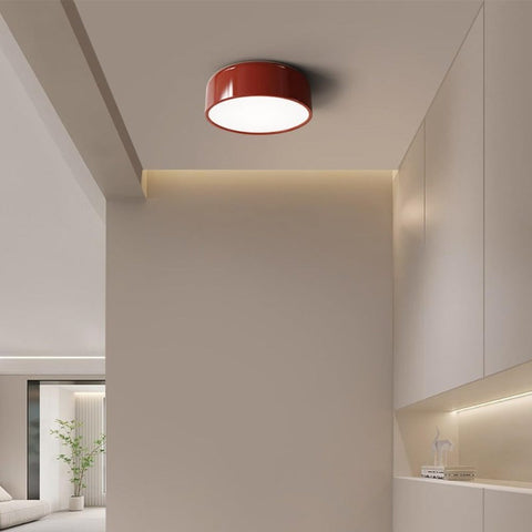 Vintage Drum LED Ceiling Light for Bedrooms, Kitchens, and Studies