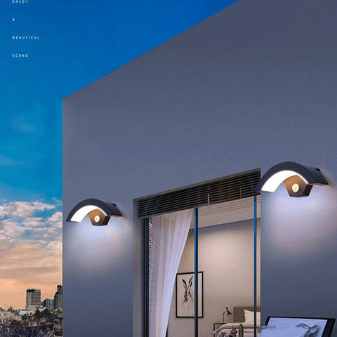 Motion Sensor LED Outdoor Wall Light for Entryway and Patio Lighting