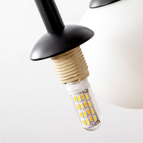 Multi-Light Globe Chandelier for Dining and Living Room Lighting