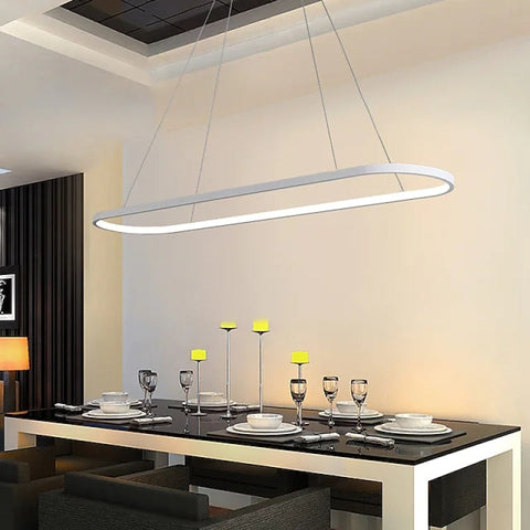 Linear LED Pendant Light for Dining Tables, Kitchen Islands, and Bars