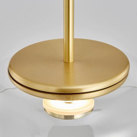 Glass LED Pendant Light with Color Options