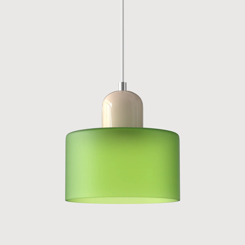 Retro Glass Pendant Light with Adjustable Cord for Ambient Lighting