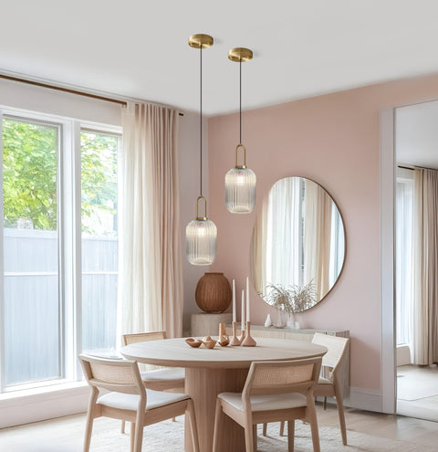 Vintage Tinted Glass Pendant Light for Kitchens and Dining Rooms