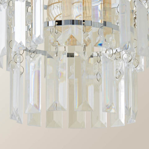 Traditional Crystal Tiered Pendant Light