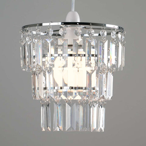 Traditional Crystal Tiered Pendant Light