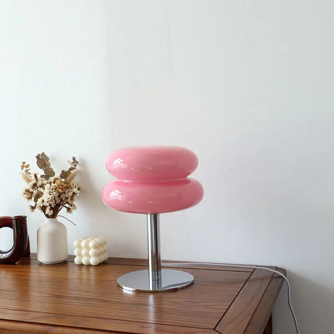 Cordless Bauhaus Style LED Table Lamp with Touch Dimming for Modern Interiors