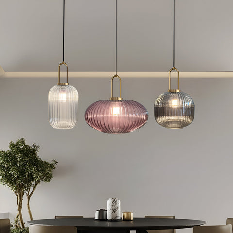 Vintage Tinted Glass Pendant Light for Kitchens and Dining Rooms