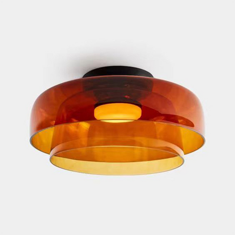 Modern Layered Glass LED Ceiling Light for Contemporary Living Spaces
