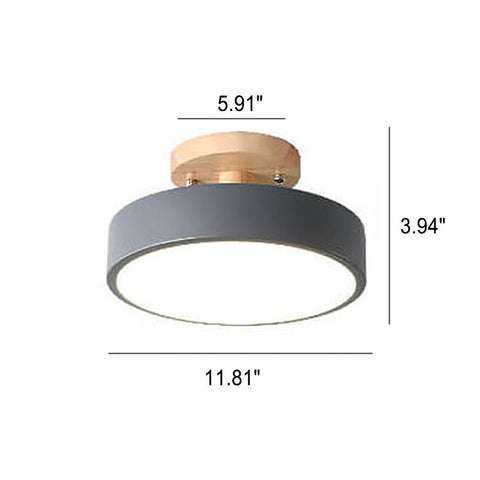 Modern Nordic LED Ceiling Light with Adjustable Color Temperature