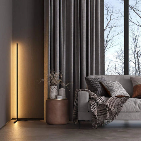 Slim Ambient LED Corner Floor Lamp