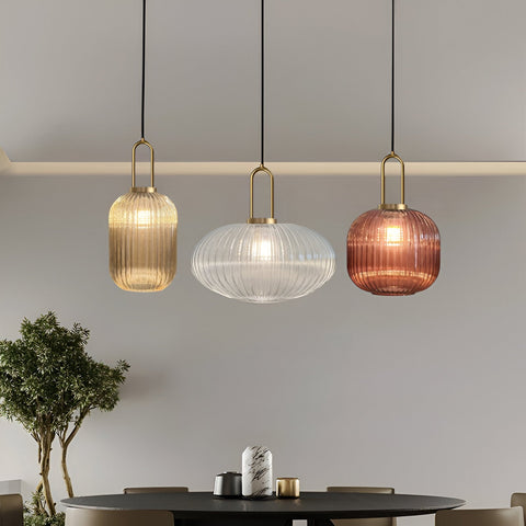 Vintage Tinted Glass Pendant Light for Kitchens and Dining Rooms