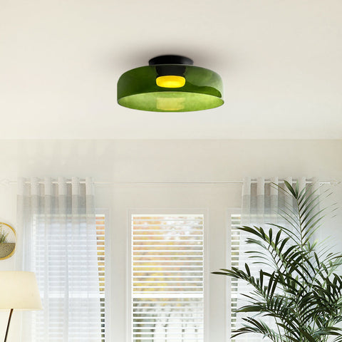 Modern Layered Glass LED Ceiling Light for Contemporary Living Spaces