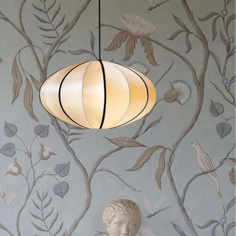 Pendant Light with Silk Veil Shade