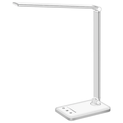Adjustable LED Desk Lamp with Touch Controls, Dimmable Settings and USB Port
