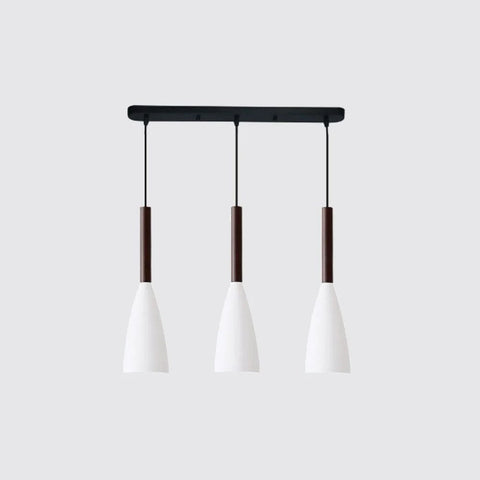Nordic Wood and Aluminum Pendant Light for Kitchen Islands and Bedsides