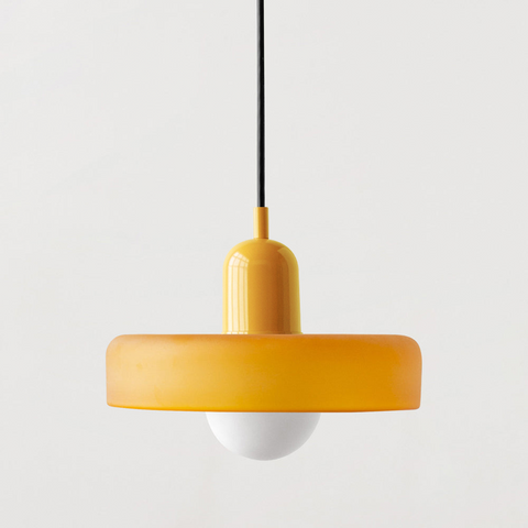 Bauhaus Glass Pendant Light with Adjustable Suspension for Modern Interiors