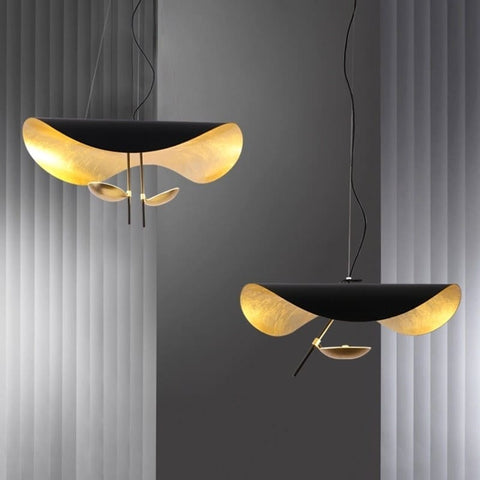 Sculptural Metal LED Pendant Light for Dining Rooms and Living Spaces