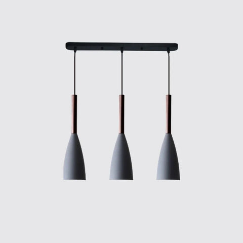 Nordic Wood and Aluminum Pendant Light for Kitchen Islands and Bedsides