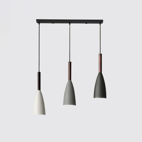 Nordic Wood and Aluminum Pendant Light for Kitchen Islands and Bedsides