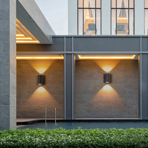 Up and Down Outdoor Wall Light with Sensor for Garden and Hallway