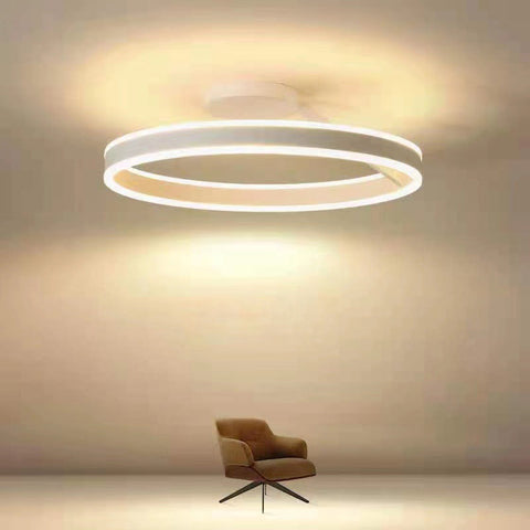 Round LED Flush Mount Ceiling Light for Bedroom and Hallway Lighting