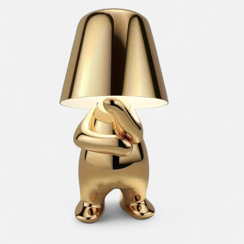 Golden Thinker LED Night Lamp