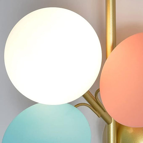 Floral Brushed Metal Wall Sconce for Bedrooms and Children's Rooms