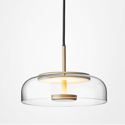 Glass LED Pendant Light with Color Options