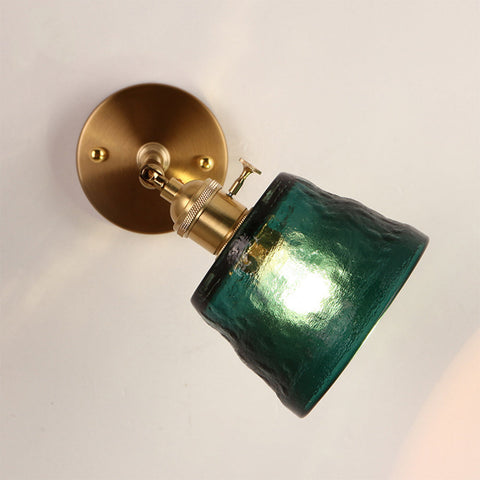Adjustable Wall Sconce with Glass Shade