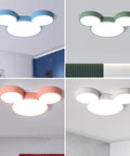 Cartoon Mouse-Ear LED Flush Mount Ceiling Light — product view