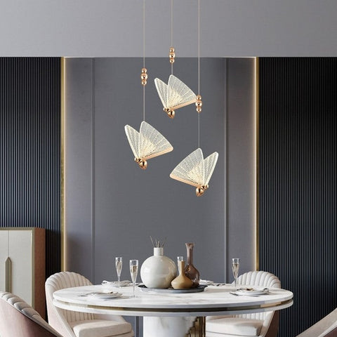 Butterfly LED Pendant Light for Bedrooms, Kitchens, and Entryways