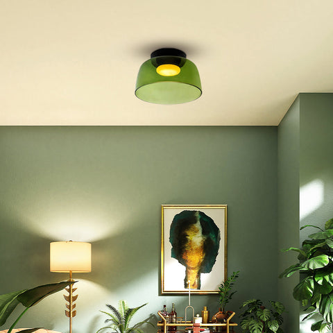 Modern Layered Glass LED Ceiling Light for Contemporary Living Spaces