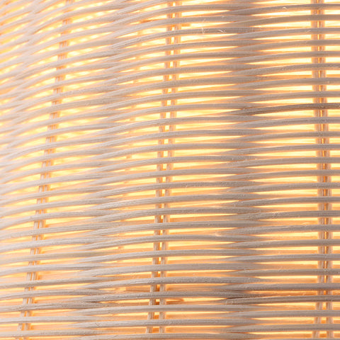 Tapered Rattan Basket Pendant Light