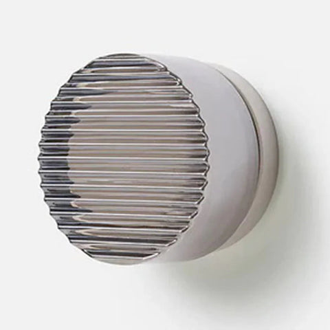 Ribbed Round LED Wall Light