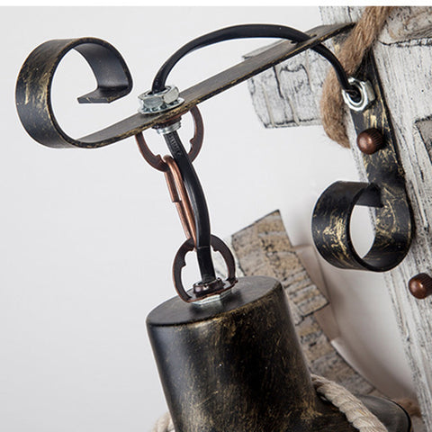 Nautical Anchor Wall Sconce for Rustic Bedroom and Hallway Lighting