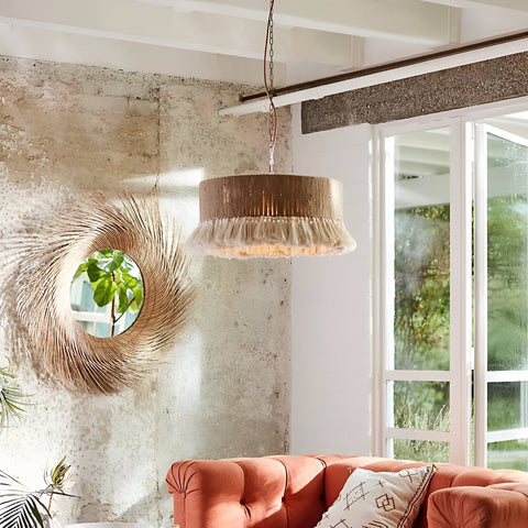 Chandelier with Hemp Rope Tassels