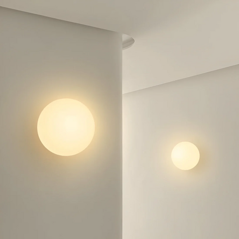 Minimalist Glass LED Wall Light for Warm Ambient Lighting