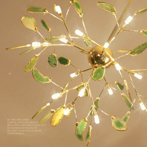 Branch-Style Glass Chandelier for Bedrooms and Living Room Lighting