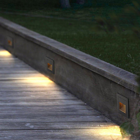 Recessed LED Deck and Step Light for Outdoor Stairs and Pathways