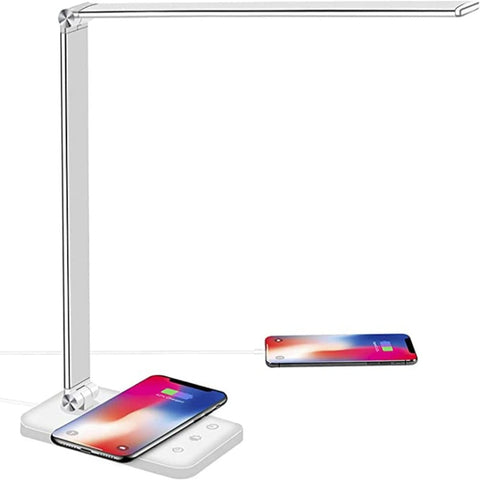 Adjustable LED Desk Lamp with Touch Controls, Dimmable Settings and USB Port