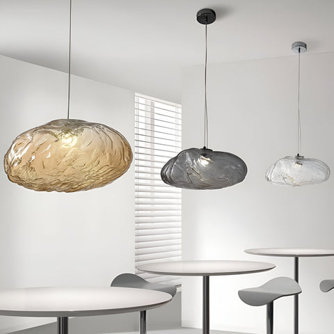 Organic Glass Cloud Pendant Light