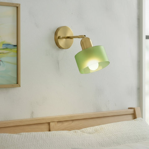 Bauhaus Glass Wall Sconce for Bedroom and Hallway Accent Illumination