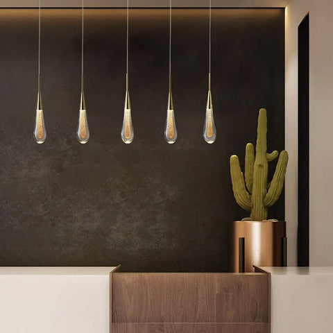 Crystal Teardrop Pendant Light for Bedrooms, Dining Rooms, and Lounges