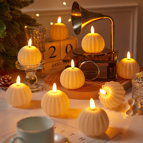 Realistic Flameless LED Candle Set with Flickering Flame Effect for Home Decor