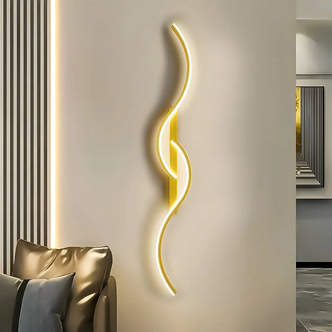 Modern Sculptural LED Wall Light with Soft Indirect Ambient Lighting