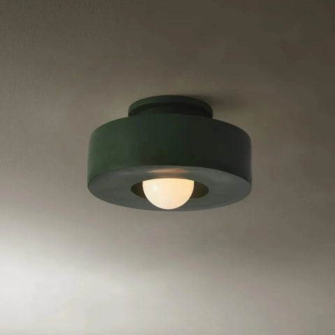 Ceiling Light with Layered Resin Form and Nordic LED Design