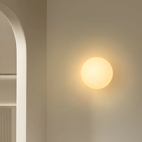 Minimalist Glass LED Wall Light for Warm Ambient Lighting