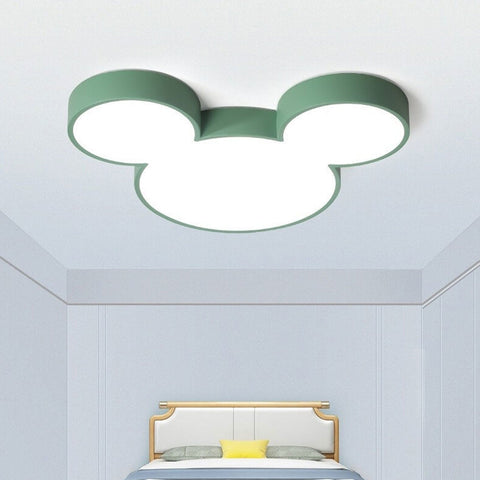 Cartoon Mouse-Ear LED Flush Mount Ceiling Light — product view